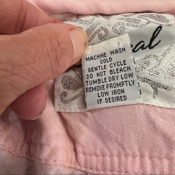 𝅺wet Seal pink crop jacket, zip up, elastic waistband, XL, button pockets - Picture 12 of 12